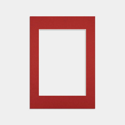 Ak Frames A4 Crimson Picture Mounts To Fit 9X6 Aperture Size - Mount Board Only (No Frame Included) - image 1