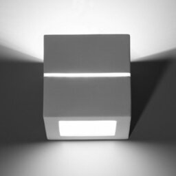 Luminosa Lighting Luminosa 1 Light Ceramic Flush Wall Light White, E27 - thumbnail 4