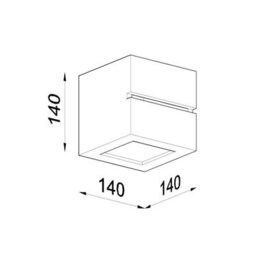 Luminosa Lighting Luminosa 1 Light Ceramic Flush Wall Light White, E27 - thumbnail 5