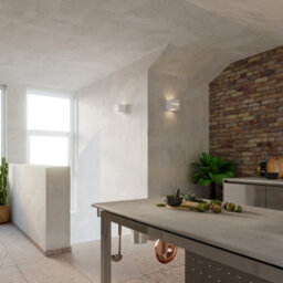 Luminosa Lighting Luminosa 1 Light Ceramic Flush Wall Light White, E27 - thumbnail 9