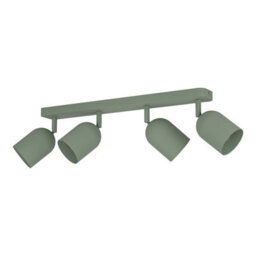 Eglo Tilston Steel Minimalist 4-Light Ceiling Spotlight, Green - thumbnail 2