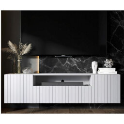 Heze Furniture Elpis 2 Glamour Tv Cabinet 150 Cm Wall Mounted - White Matt - thumbnail 5