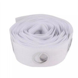 10 Metres Curtain Heading Tape With 80 Round Eyelet Rings For Curtain Blinds - thumbnail 2