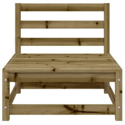 Berkfield Garden Sofa With Footstool 2-Seater Impregnated Wood Pine - thumbnail 8
