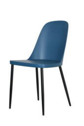 Core Products Aspen White 120Cm Rectangular Dining Table With 4 Blue Plastic Duo Design Chairs - thumbnail 3