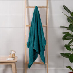 Ohs 4 Pack Of 100% Cotton Bath Sheet, 90 X 150Cm - Dark Teal - thumbnail 5