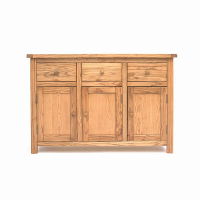 Cabinet Bits Trivento Light Wood 3 Drawer 3 Door Sideboard Wood Knob - image 1