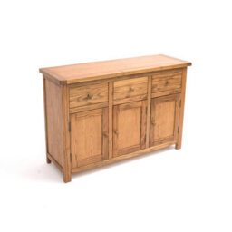 Cabinet Bits Trivento Light Wood 3 Drawer 3 Door Sideboard Wood Knob - thumbnail 3