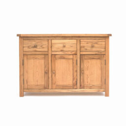 Cabinet Bits Trivento Light Wood 3 Drawer 3 Door Sideboard Wood Knob - thumbnail 1