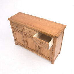 Cabinet Bits Trivento Light Wood 3 Drawer 3 Door Sideboard Wood Knob - thumbnail 5