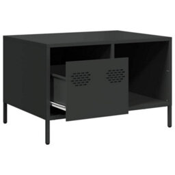 Berkfield Coffee Table Black 68.5X50X43.5 Cm Cold-Rolled Steel - thumbnail 5