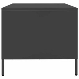 Berkfield Coffee Table Black 68.5X50X43.5 Cm Cold-Rolled Steel - thumbnail 7