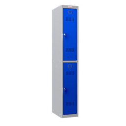 Phoenix Safe Company Phoenix Pl Series Pl1230Gbk 1 Column 2 Door Personal Locker Grey Body/blue Doors With Key Locks - thumbnail 1