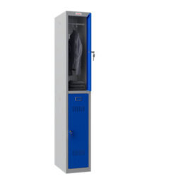 Phoenix Safe Company Phoenix Pl Series Pl1230Gbk 1 Column 2 Door Personal Locker Grey Body/blue Doors With Key Locks - thumbnail 2