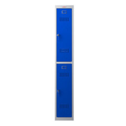 Phoenix Safe Company Phoenix Pl Series Pl1230Gbk 1 Column 2 Door Personal Locker Grey Body/blue Doors With Key Locks - thumbnail 3