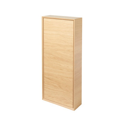 GoodHome Avela Matt Oak Effect Bathroom Single Wall Cabinet (H)90Cm (W)40Cm - image 1