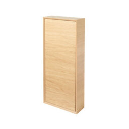 GoodHome Avela Matt Oak Effect Bathroom Single Wall Cabinet (H)90Cm (W)40Cm