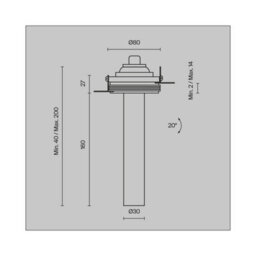 Luminosa Lighting Luminosa Focus T 20Cm Trimless Recessed Downlight White 3000K 460Lm - thumbnail 2