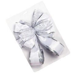 Premier Bow Tree Topper White/silver (One Size) - thumbnail 2