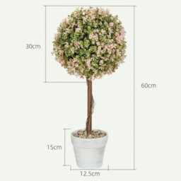 2 Artificial Plants Cream White - thumbnail 2