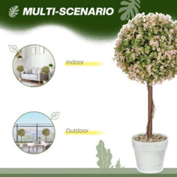 2 Artificial Plants Cream White - thumbnail 5