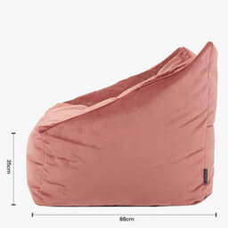 icon Natalia Velvet Adults Bean Bag Armchair, Ready Filled Large Beanbag Dusk Pink - thumbnail 9