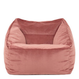 icon Natalia Velvet Adults Bean Bag Armchair, Ready Filled Large Beanbag Dusk Pink - thumbnail 4