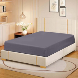 Bedlooms King Fitted Sheet 40Cm Extra Deep - Soft Microfiber Deep Pocket Elasticated Bed Fitted Sheets Charcoal, 152X200 Cm - thumbnail 2