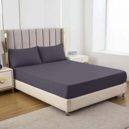 Bedlooms King Fitted Sheet 40Cm Extra Deep - Soft Microfiber Deep Pocket Elasticated Bed Fitted Sheets Charcoal, 152X200 Cm - thumbnail 9