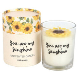 Something Different You Are My Sunshine Sunflower Candle White/yellow (One Size) - thumbnail 2