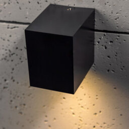 CGC Lighting Cgc Black Up Or Down Gu10 Wall Light Square Outdoor Garden Indoor Ip44 Weatherproof Polycarbonate Outside Door Patio Wall Lamp - thumbnail 5