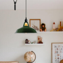 Modern Green Pendant Light Kitchen Islands Long Metal Shade Hanging Light With 2M Wire Cord For Modern For Indoor - thumbnail 2