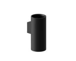 Cosmic Wall Mounted Toothbrush Holder, Black, Stainless Steel, Architect S+ Collection - thumbnail 1