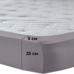 Aspire Homeware Grey Fitted Sheet-(25Cm) Deep Hotel Quality -Breathable Fitted Bed Sheets Single (L)190Cm X (W)91Cm - thumbnail 6