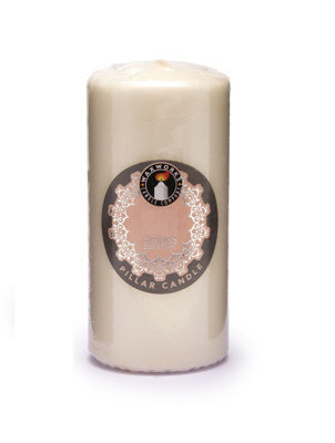 151 Natural White Pillar Candle 30 Hour Slim Wax Church Pillar Candle 12Cm X 5Cm - image 1