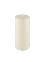 151 Natural White Pillar Candle 30 Hour Slim Wax Church Pillar Candle 12Cm X 5Cm - thumbnail 2
