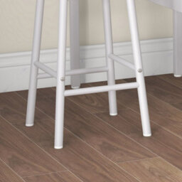 Wyld Haus Faro 3-Piece Oak-Top Industrial Bar Table And Stool Set - White Frame - thumbnail 9