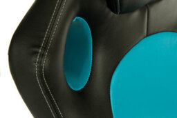 Teknik Kyoto Gaming Chair Blue With Gas Lift Seat Adjustment And Tilt Tension - thumbnail 5