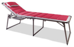 Quest Bordeaux Pro Lounge Bed With Side Table (Red) - thumbnail 6