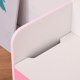 Homcom Kids Wooden Toy Box Children Storage Chest Bench Organiser Bedroom Pink - thumbnail 9