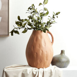 Wyld And Coco Terranest Handmade Terracotta Vase 40Cm Beige - Traditional Design - thumbnail 2