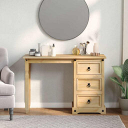 Berkfield Dressing Table Corona 110X50X75 Cm Solid Wood Pine - thumbnail 3