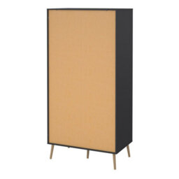 Furniture To Go Cumbria Wardrobe With 2 Doors + 2 Drawers In Dark Grey - thumbnail 4