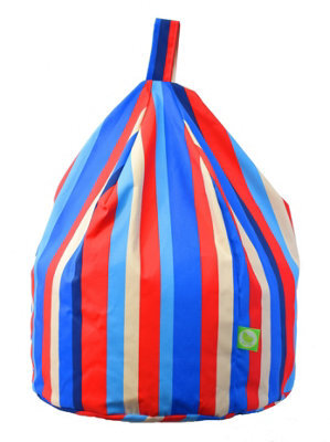 Bean Lazy Cotton Multi Coloured Stripe Bean Bag Large Size