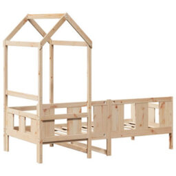 Berkfield Day Bed With Roof Without Mattress 80X200 Cm Solid Wood - thumbnail 8