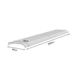 Thehotsale Window Awning Door Canopy Modern Pet Material Front Door Canopy Window Door Cover For Rain Snow Protection 200 X 50 Cm - thumbnail 7