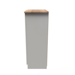 Albert 5 Drawer Chest In Cream Ash & Oak (Ready Assembled) - thumbnail 2