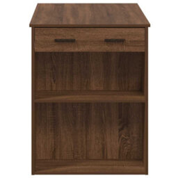Berkfield Desk With Drawer And Shelf Brown Oak 102X62X77.5 Cm Engineered Wood - thumbnail 6