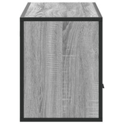 Berkfield Industrial Tv Cabinet Grey Sonoma 100X31X39.5 Cm Engineered Wood And Metal - thumbnail 5