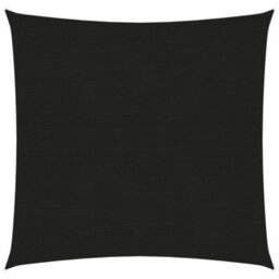 Berkfield Sunshade Sail 160 G/m2 Black 7X7 M Hdpe - thumbnail 1